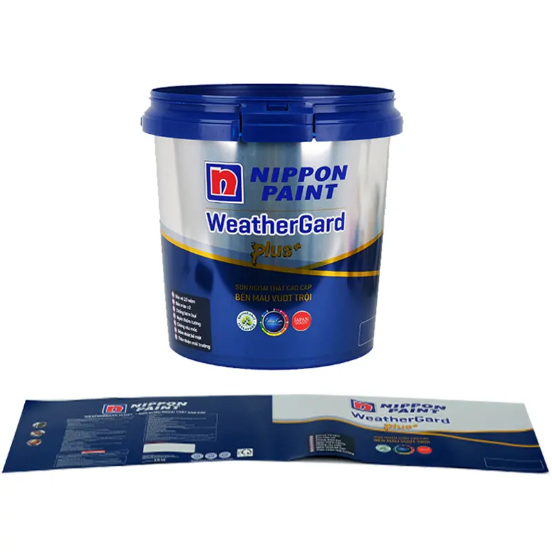 PP Paint Bucket IML Label Injection Molding